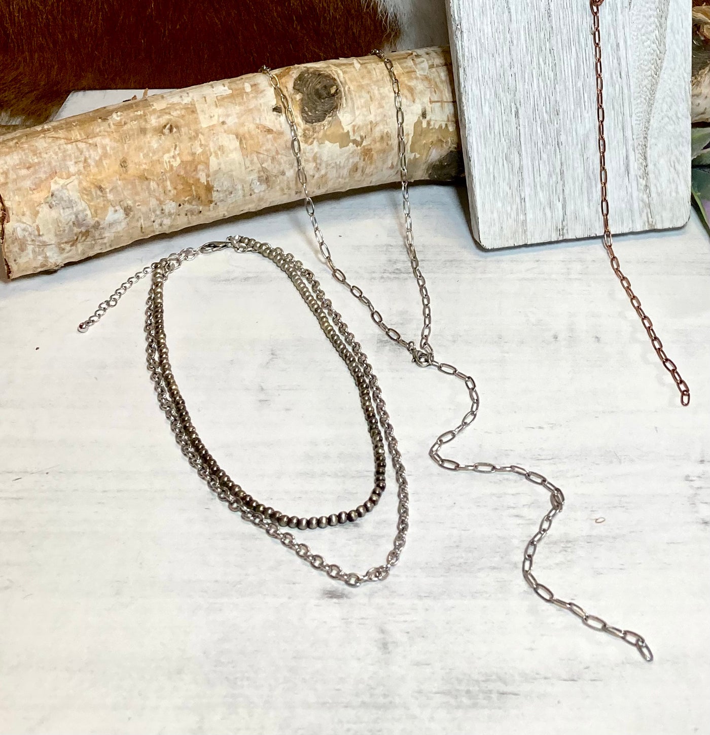 Lariat Chain Necklace Set