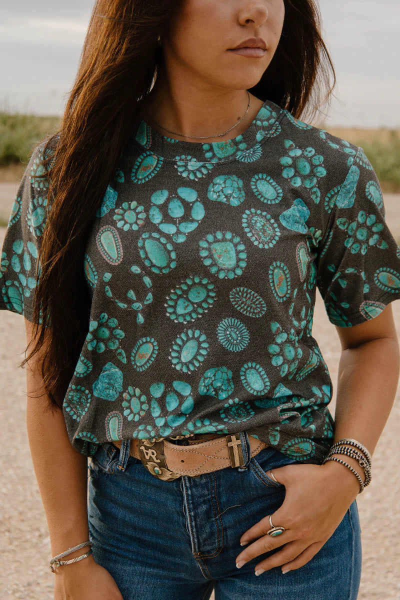 FOREVER IN TURQUOISE TEE
