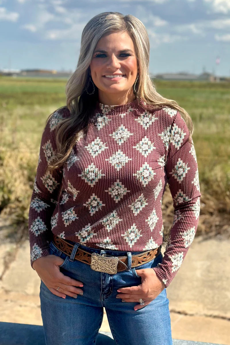 HIGH PLAINS AZTEC TOP