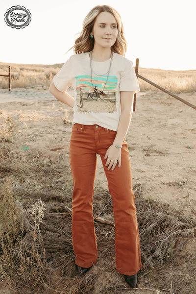 WALKING WEST DENIM - RUST