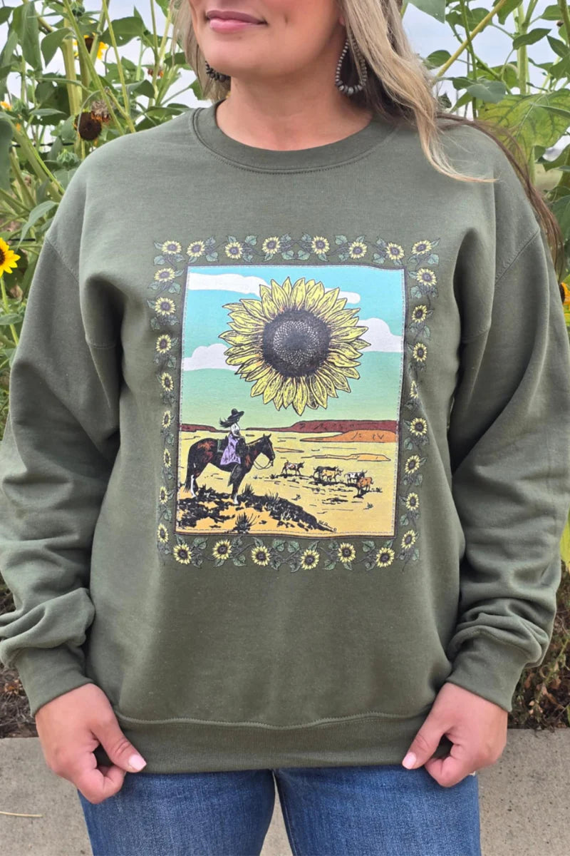 SUNFLOWERS IN THE DRAW