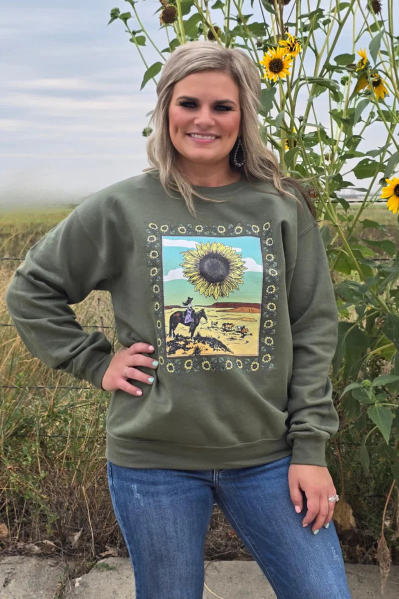SUNFLOWERS IN THE DRAW