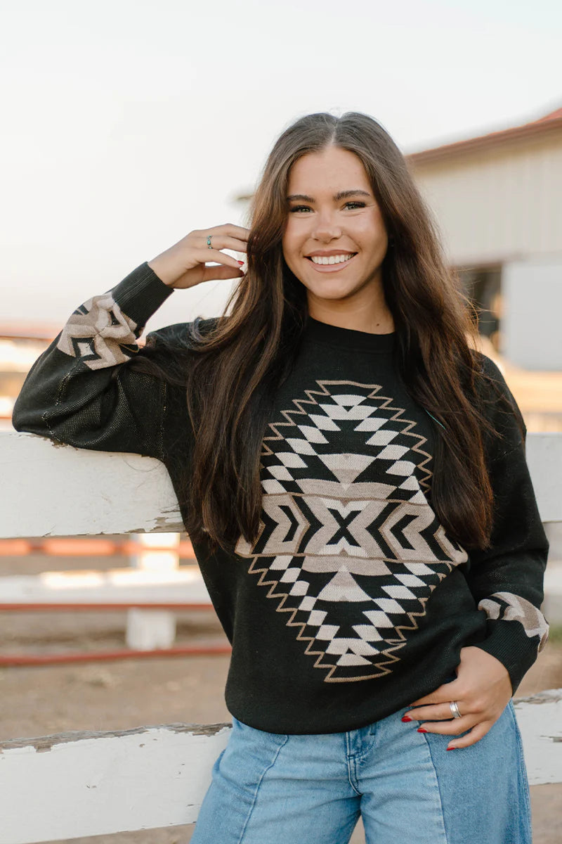 NIGHT AZTEC SWEATER